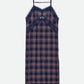 SHEER CHECK LONG CAMISOLE
