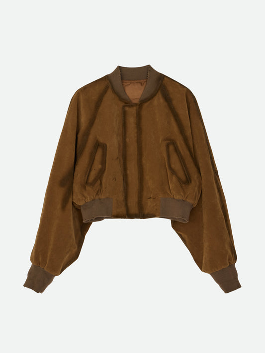 FAKE AGING SUEDE LIKE BLOUSON