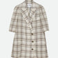 SHEER CHECK HALF SLEEVE JACKET