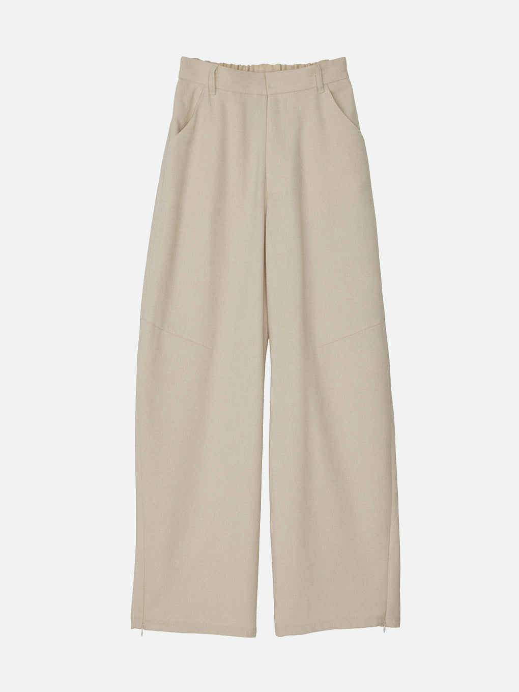 LOOSE ROUND SLIT PANTS