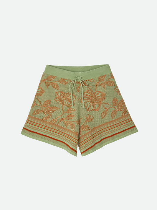 JACQUARD KNIT SHORT PANTS