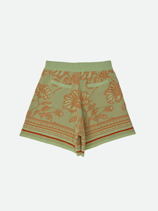 JACQUARD KNIT SHORT PANTS