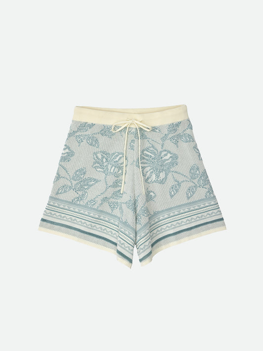 JACQUARD KNIT SHORT PANTS