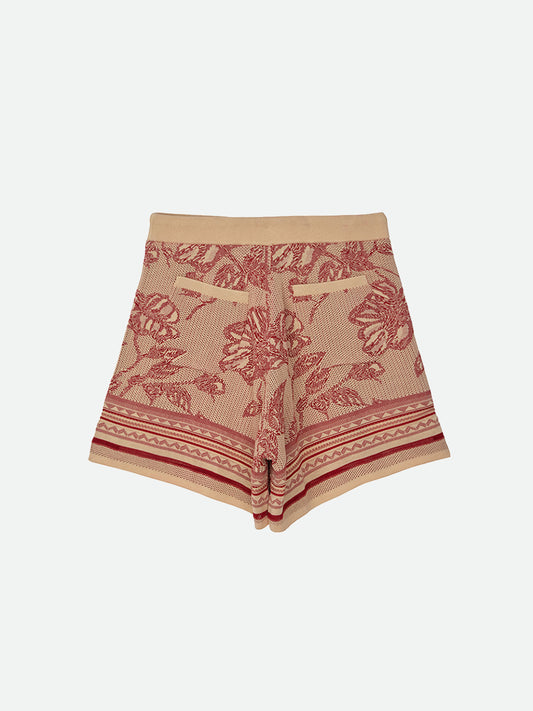 JACQUARD KNIT SHORT PANTS