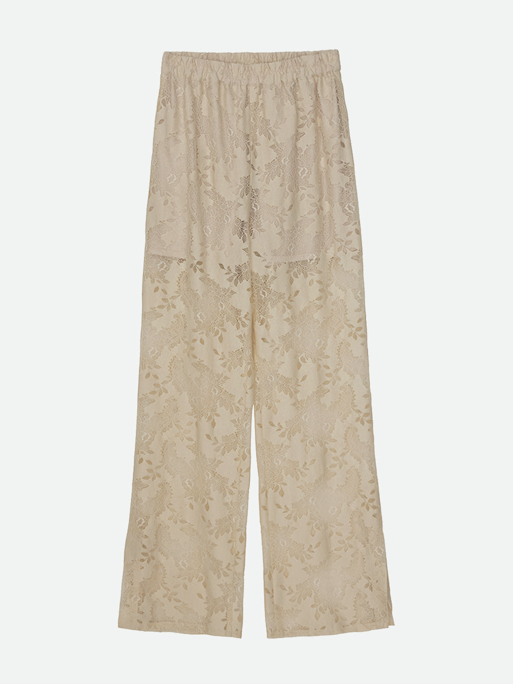 VINTAGE LIKE LACE SLIT PANTS