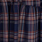 SHEER CHECK TIERED SKIRT