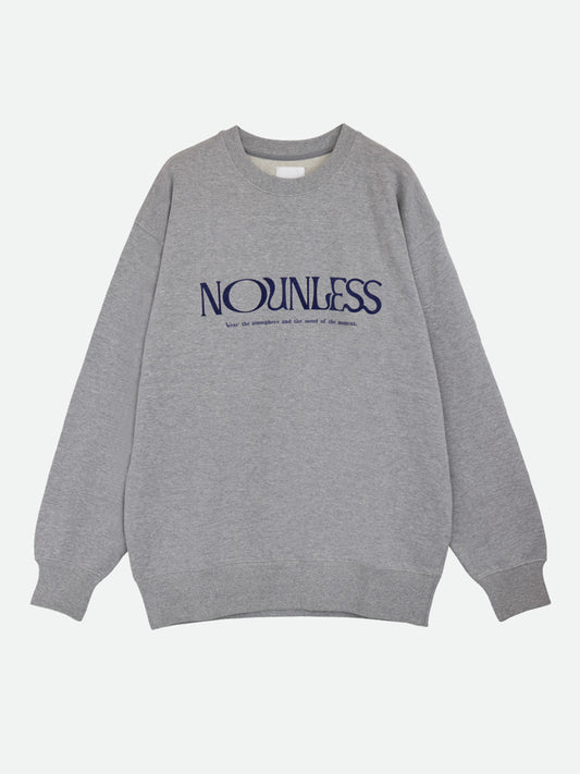 NOUNLESS LOGO WITH MESSAGE SWEAT