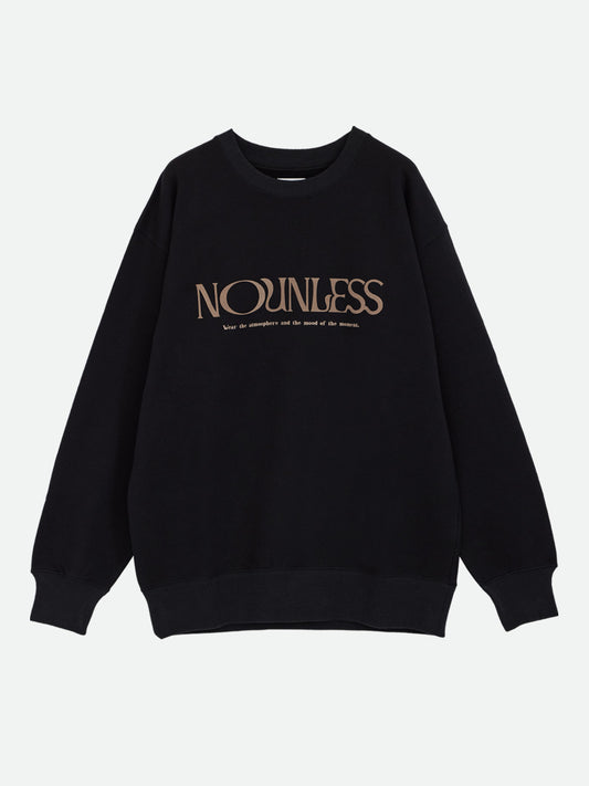 NOUNLESS LOGO WITH MESSAGE SWEAT