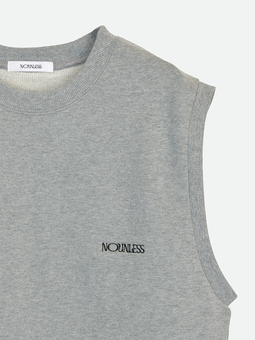 NOUNLESS MINI LOGO SWEAT TANK TOP