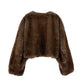 REVERSIBLE SHORT FAKE FUR JACKET