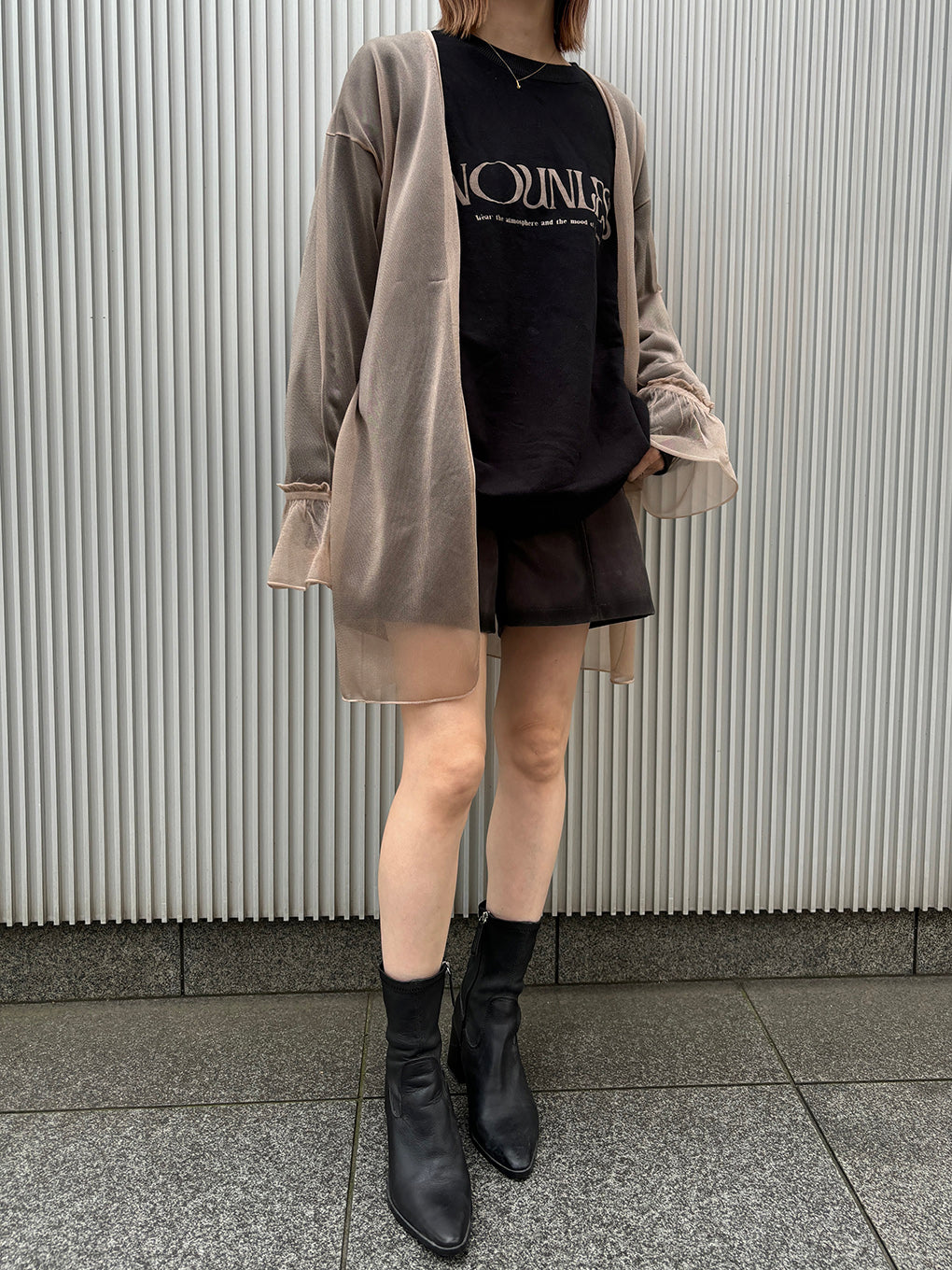 NOUNLESS LOGO WITH MESSAGE SWEAT