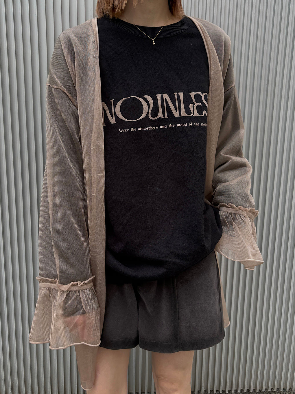 NOUNLESS LOGO WITH MESSAGE SWEAT