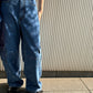 DENIM DISCHARGE PRINTHING CARGO PANTS