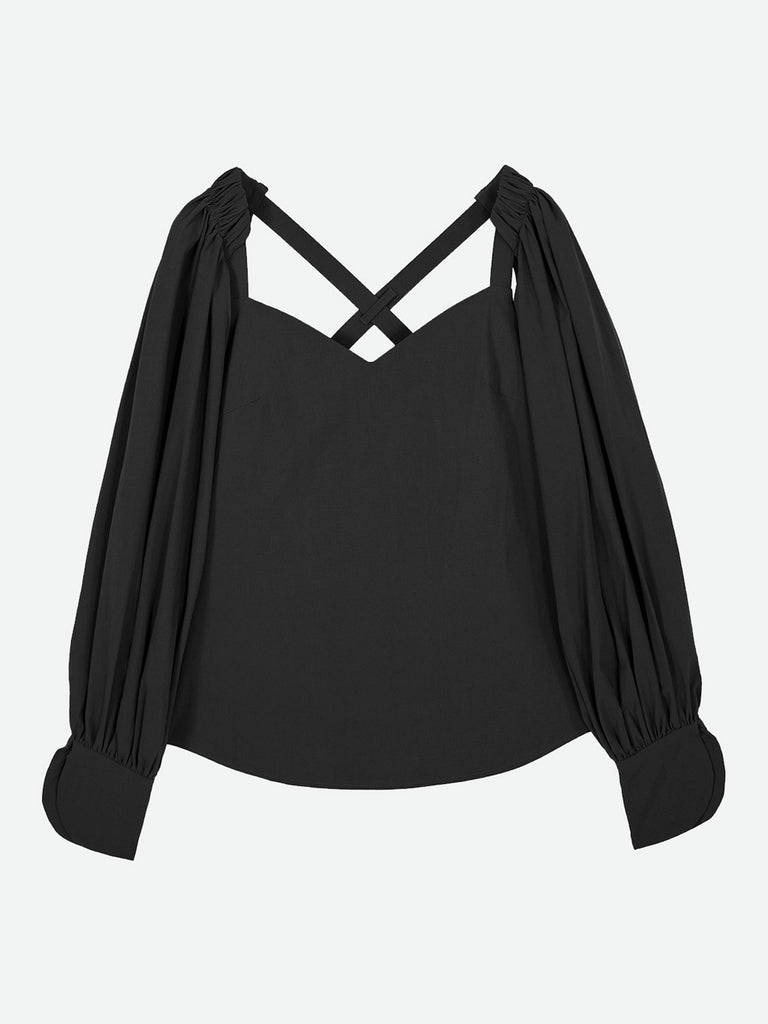 FREE SLEEVE CAMI BLOUSE