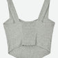 ORGANIC COTTON PILE BUSTIER