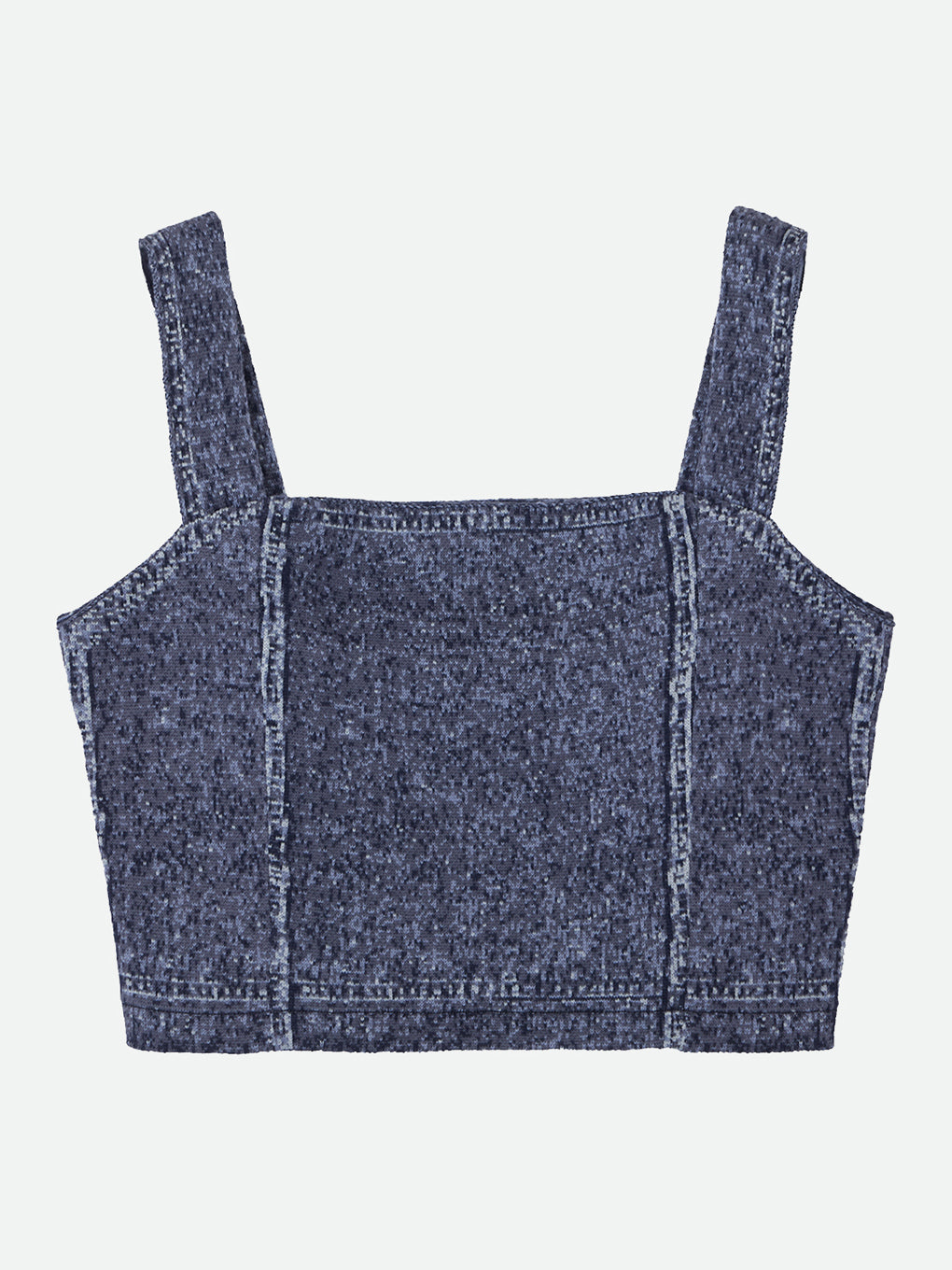 DENIM LIKE KNIT BUSTIER