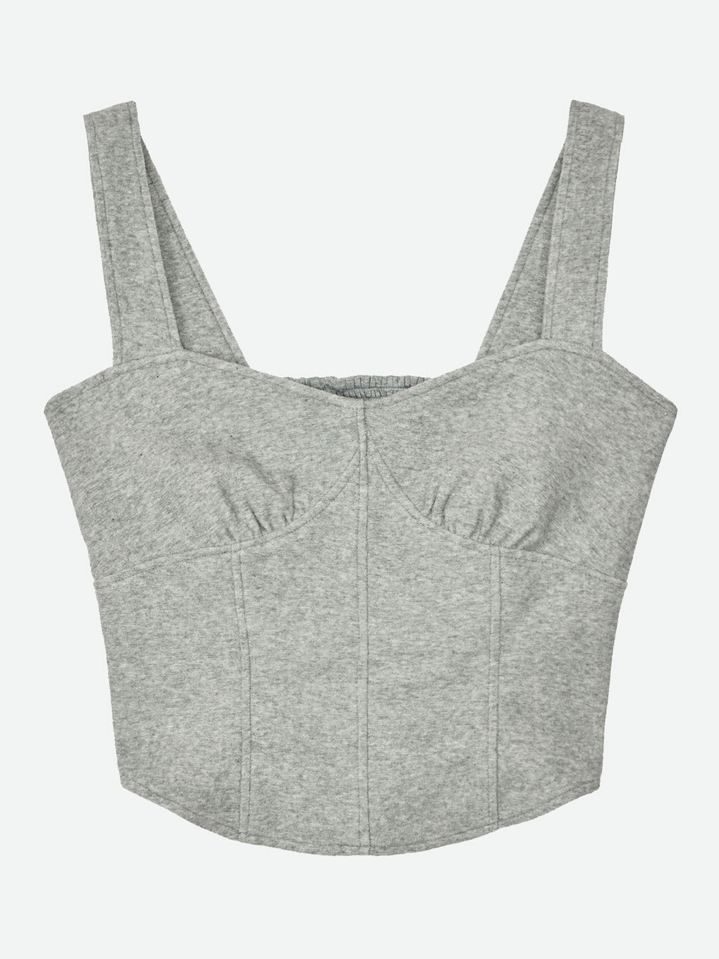 ORGANIC COTTON PILE BUSTIER