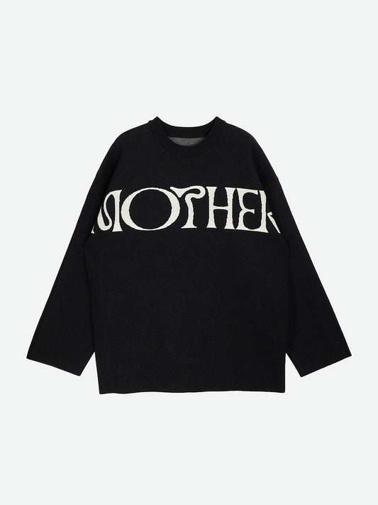 MOTHER LOGO OVER KNIT
