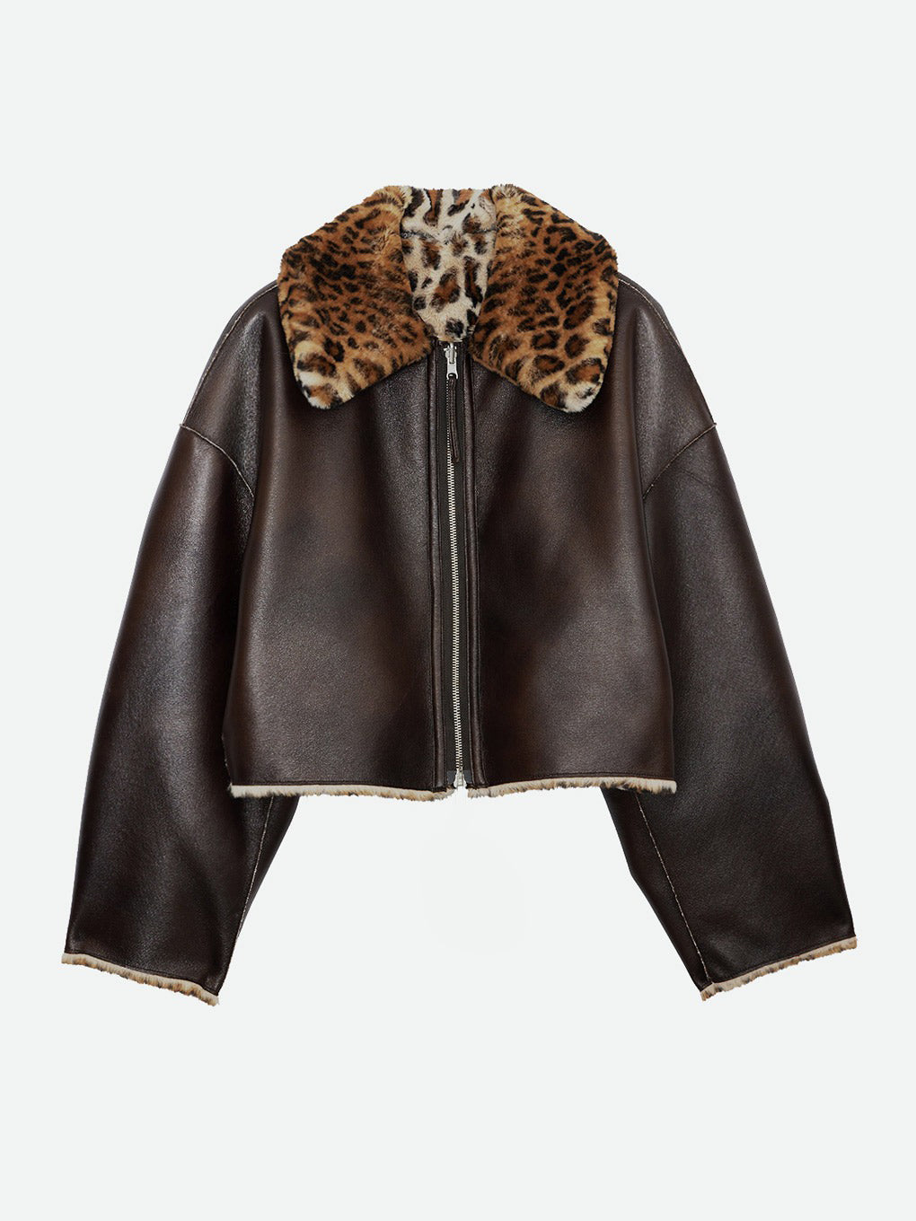 REVERSIBLE SHORT FAKE FUR JACKET