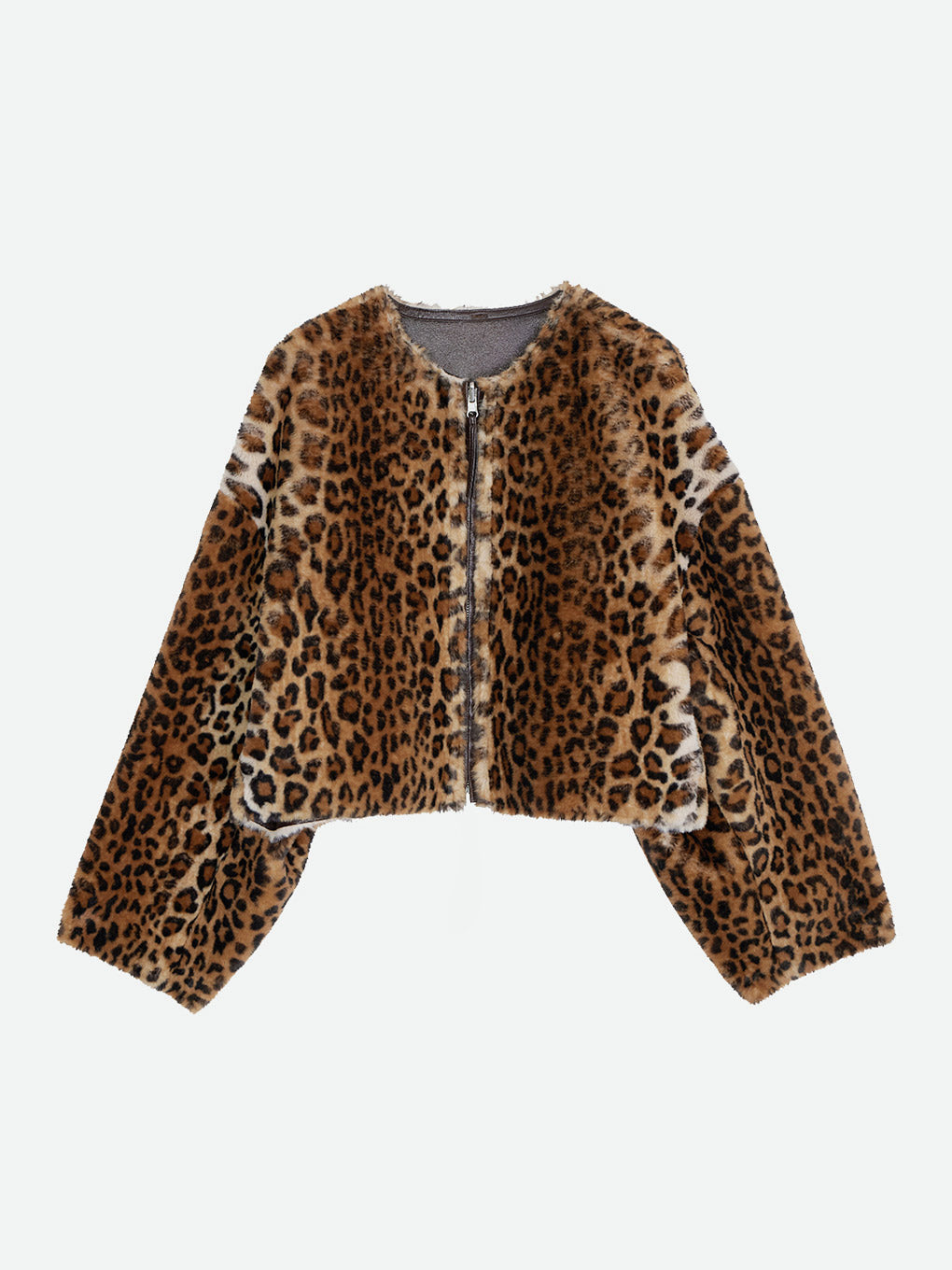 REVERSIBLE SHORT FAKE FUR JACKET