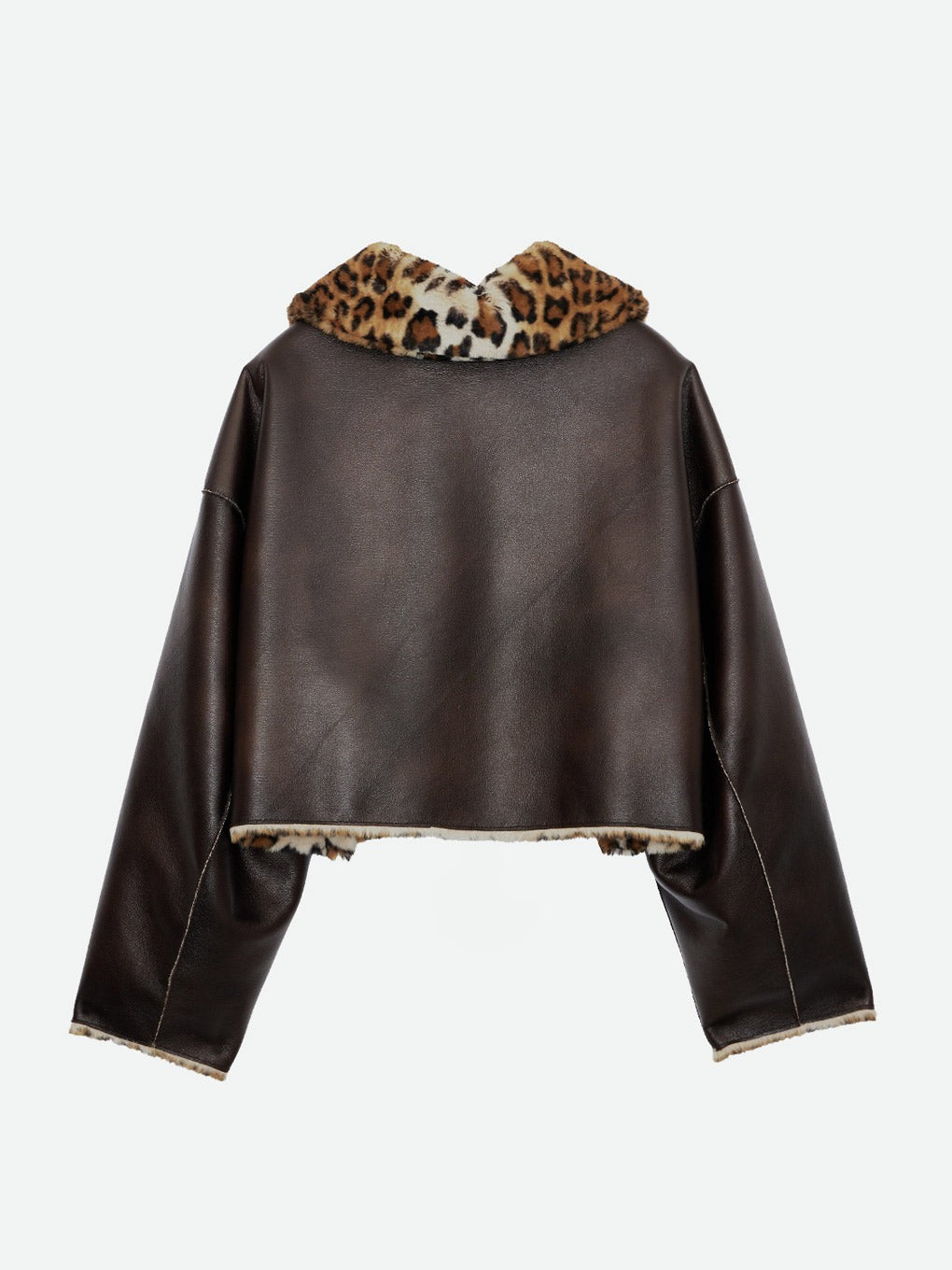 REVERSIBLE SHORT FAKE FUR JACKET