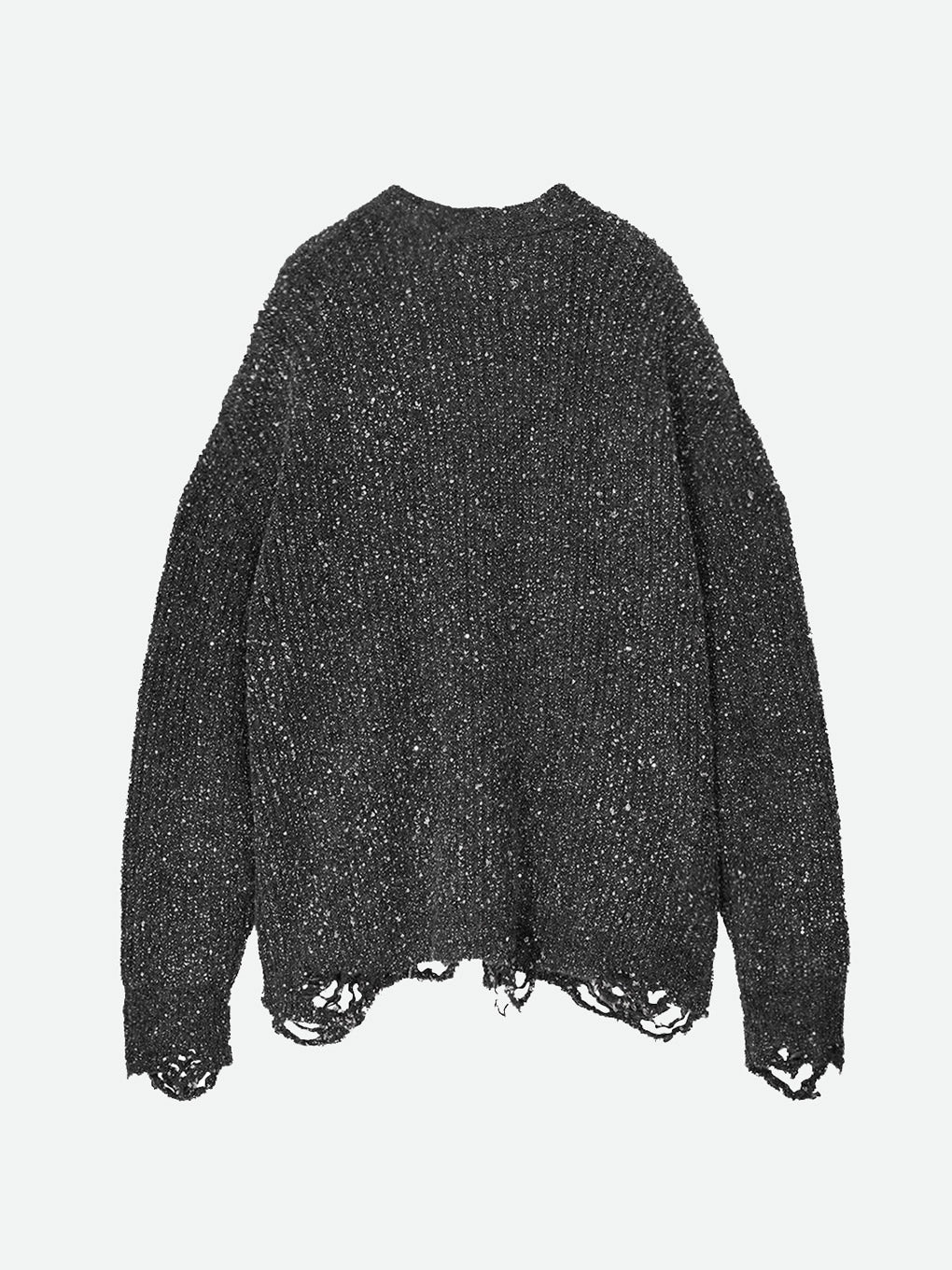 SHINY GRUNGE KNIT CARDIGAN