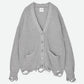 SHINY GRUNGE KNIT CARDIGAN