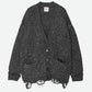 SHINY GRUNGE KNIT CARDIGAN