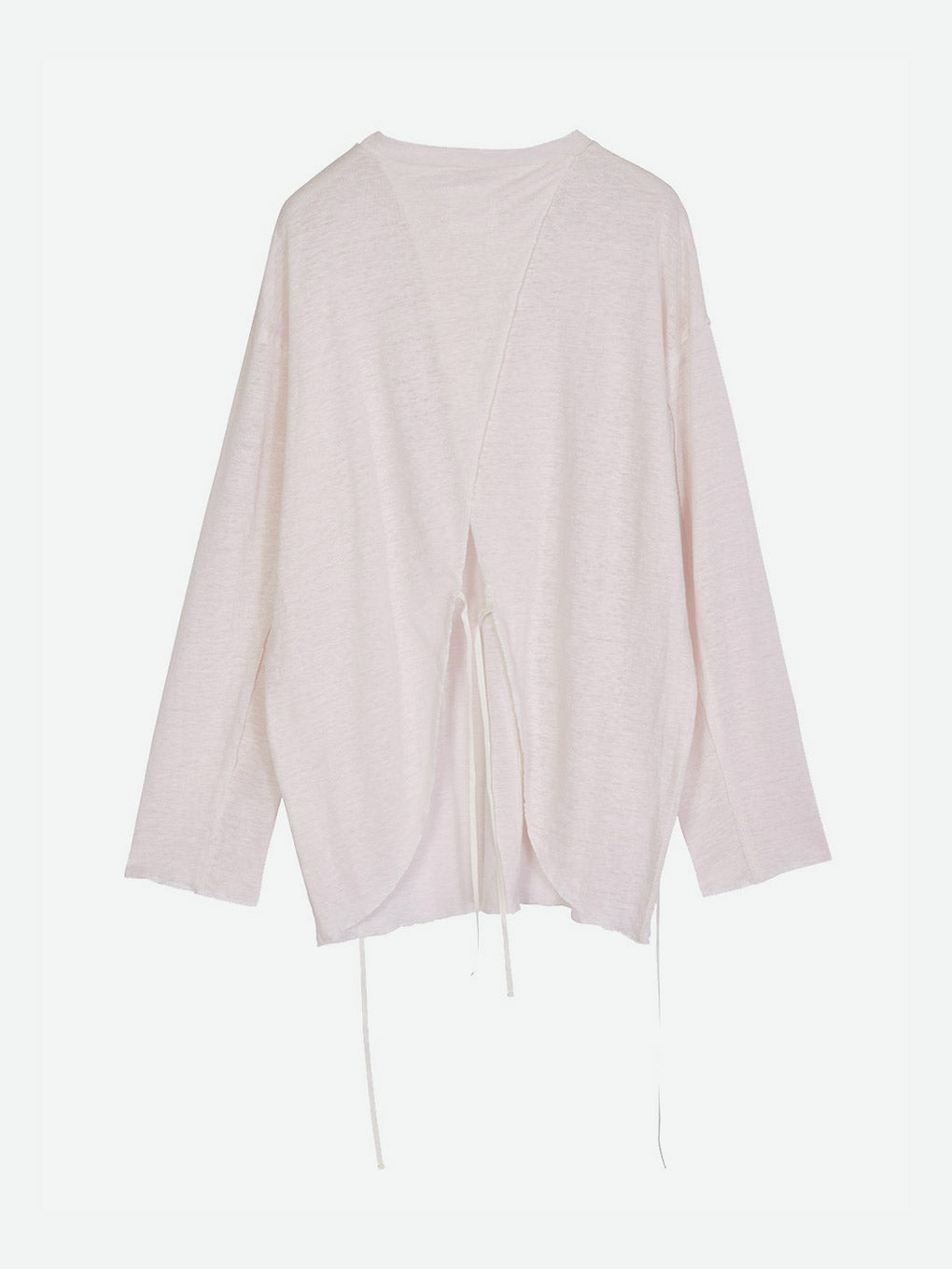 BACK RIBBON ROUGH LONG TEE