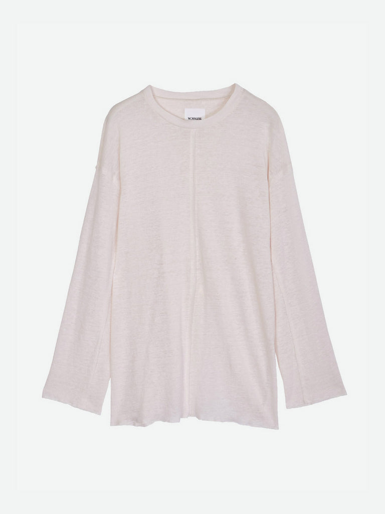 BACK RIBBON ROUGH LONG TEE