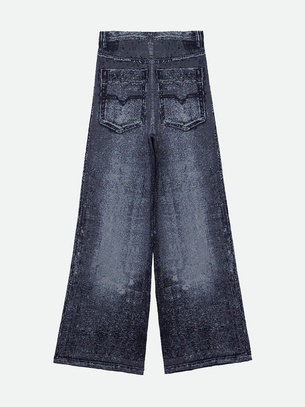 DENIM LIKE KNIT PANTS