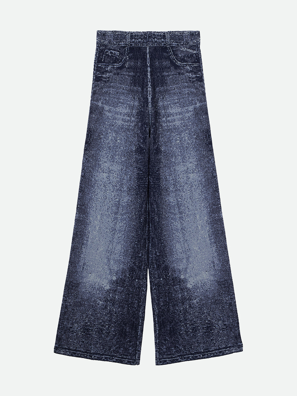 DENIM LIKE KNIT PANTS