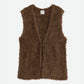 FUR LIKE WARM KNIT VEST